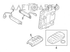 Anti-Theft Keyless Entry Smart Kia Niro 17-19