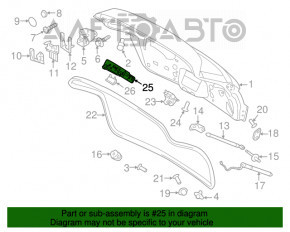 Кронштейн ручки дверей багажника Porsche Cayenne 958 11-17