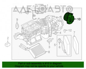 Мотор вентилятор пічки Porsche Cayenne 958 11-14