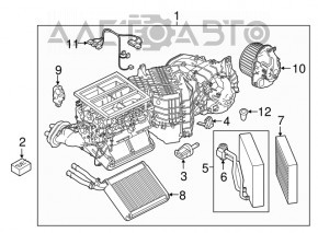 Мотор вентилятор печки Porsche Cayenne 958 11-14 новый OEM оригинал