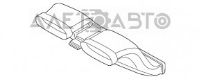 Повітропровід охолодження батареї задній Porsche Cayenne 958 11-14 Hybrid