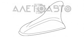 Антена плавець Kia Optima 16 - облізло покриття