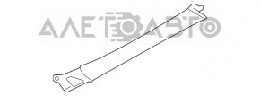 Накладка подкапотная передняя правая Porsche Panamera 14-16
