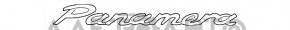 Эмблема задняя надпись "Panamera" Porsche Panamera 11-16