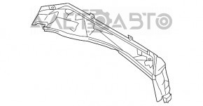 Поддон решетки дворников Porsche Panamera 10-16 нижний