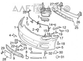 Проведення переднього бампера Porsche Panamera 14-16 під парктроніки та радар