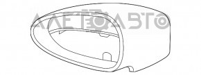 Зеркало боковое левое Porsche Panamera 14-16 пины 14+2, серебро, автозатемнение, подсветка, BSM