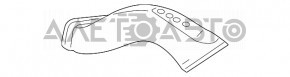 Воздуховод на корпус центрального воздушного фильтра левый Porsche Panamera 10-16 3.0, 4.8