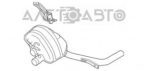 Глушитель задняя часть бочка левый Porsche Panamera 14-16 4.8 GTS
