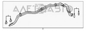 Трубки охолоджувача АКПП Porsche Panamera 10-16