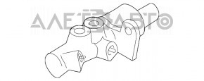 Головний гальмівний циліндр із бачком Porsche Panamera 10-16 з кришкою