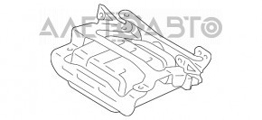 Компрессор пневмоподвески Porsche Panamera 10-16 сломаны защелки на фишках
