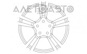 Диск колесный R20х9.5 Porsche Panamera 10-16 бордюрка