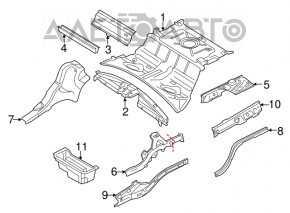 Корито багажника Porsche Panamera 10-16