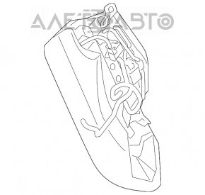 Подушка безпеки airbag сидіння задня ліва Porsche Panamera 10-16 червона шкіра