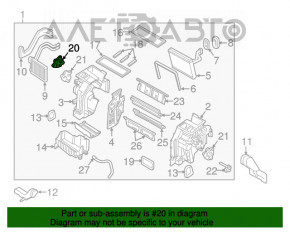 Актуатор моторчик привод печі водій догори Hyundai Sonata 11-15 D266-EB9AA01