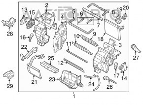 Актуатор моторчик привод печі кондиціонер Hyundai Elantra UD 11-16 новий OEM оригінал