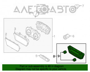 Управление климат-контролем Hyundai Sonata 18-19 manual с подогревом