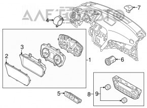 Управление климат-контролем Hyundai Sonata 18-19 manual с подогревом