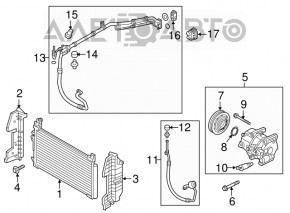 Компресор кондиціонера Hyundai Sonata 18-19 2.4