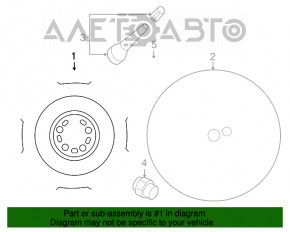 Запасне колесо докатка R17 Mazda CX-9 16-