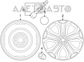 Запасное колесо докатка R17 Mazda CX-9 16-