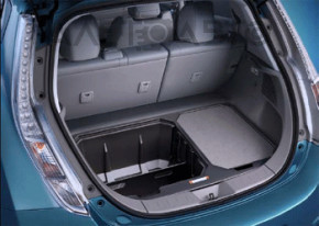 Бокс багажника Nissan Leaf 13-17 сірий, подряпини, під хімчистку
