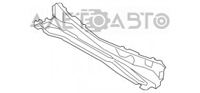 Піддон решітки двірників пластик Ford Fiesta 11-19 зламано креп