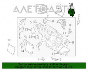 Мотор вентилятор пічки Ford Ecosport 18-22