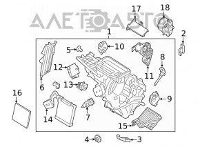 Мотор вентилятор пічки Ford Fiesta 11-19