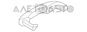 Ручка двери внешняя передняя правая Ford Explorer 11-19 структура