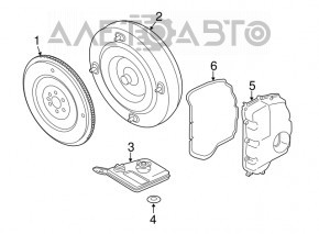 Поддон акпп масляный Ford Fusion mk5 13-20 2.5, 1.6Т, 2.0Т