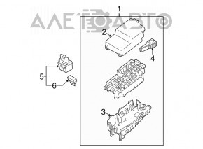 Корпус блоку запобіжників підкапотний Mazda3 MPS 09-13