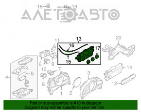 Управление климат-контролем Mazda 3 14-16 BM дорест manual, царапина