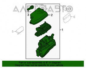 Проводка подкапотная с блоком предохранителей Mazda 3 14-18 BM