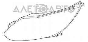 Фара передняя правая голая Ford Focus mk3 11-14 дорест светлая
