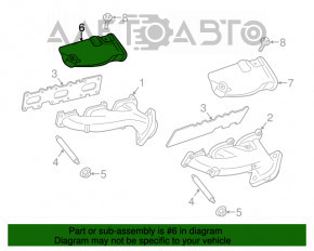 Захист колектора прав Ford Mustang mk6 15-3.7