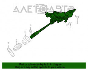 Рульова колонка з карданчиком Ford Focus mk3 11-18