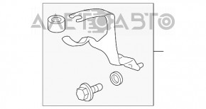 Кронштейн воздуховода на впуск Jaguar F-Pace X761 17- AJ126, AJ133