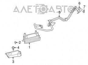 Охладитель масляный АКПП Jaguar F-Pace X761 17- AJ126, AJ133, 2.0d новый неоригинал AVA