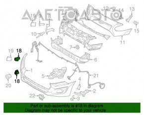 Парктронік задній Ford Escape MK3 13- без кільця новий неоригінал VALEO