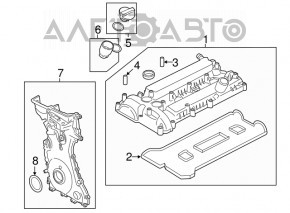 Передня кришка двигуна Lincoln MKZ 13-20 2.0T