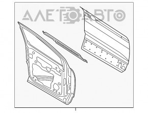 Дверь голая передняя правая Ford Escape MK3 13- новый неоригинал, вмятина