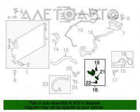 Фланець системи охолодження Ford Escape MK3 13-16 2.0T