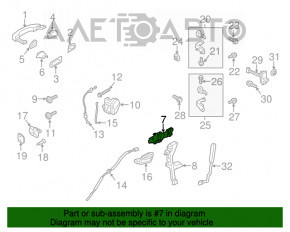 Механізм ручки дверей передньої прав Ford Escape MK3 13-