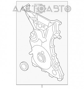 Передня кришка двигуна Ford Ecosport 18-22 2.0