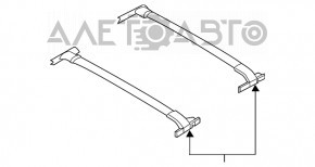 Рейлинги поперечные Ford Ecosport 18-22