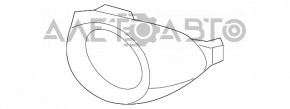 Обрамлення ВТФ лев Ford Focus mk3 11-14 дорест хром, немає фрагмента хрому