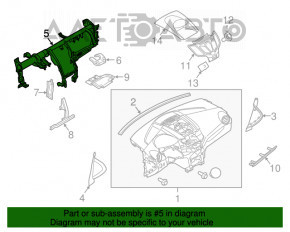 Труба подторпедная усиление Ford Fiesta 11-19
