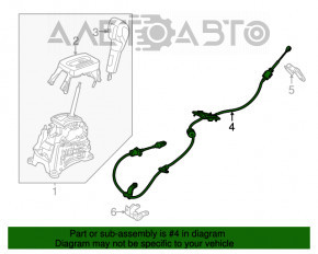 Трос коробки передач АКПП Ford Fiesta 11-19 зламане кріплення